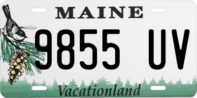 ME license plate 9855UV
