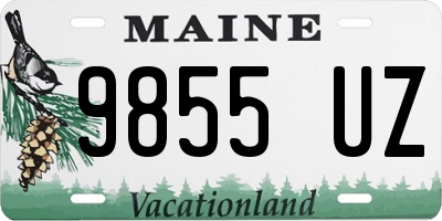 ME license plate 9855UZ