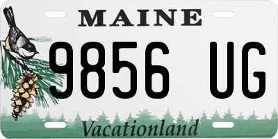 ME license plate 9856UG