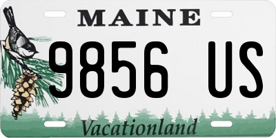 ME license plate 9856US