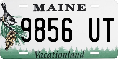 ME license plate 9856UT