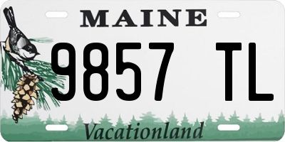 ME license plate 9857TL