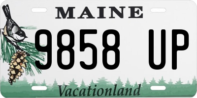 ME license plate 9858UP