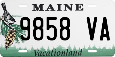 ME license plate 9858VA