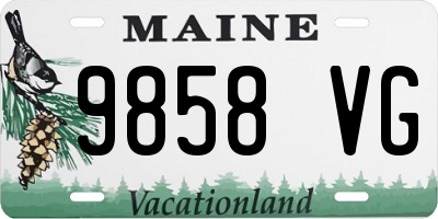 ME license plate 9858VG