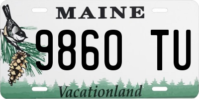 ME license plate 9860TU