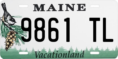 ME license plate 9861TL