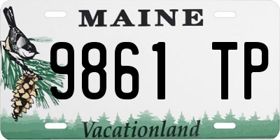 ME license plate 9861TP