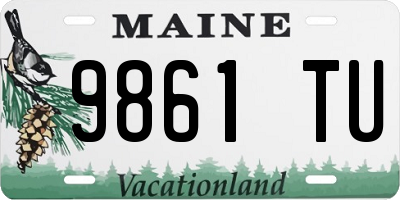 ME license plate 9861TU