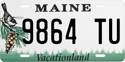 ME license plate 9864TU