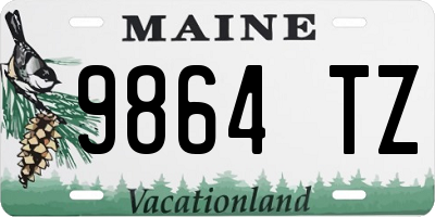 ME license plate 9864TZ