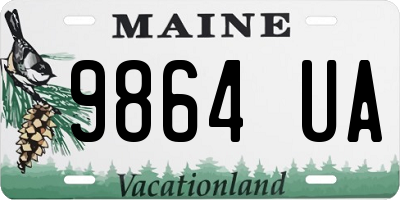 ME license plate 9864UA