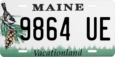 ME license plate 9864UE