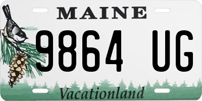 ME license plate 9864UG