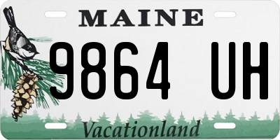 ME license plate 9864UH