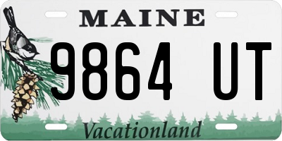 ME license plate 9864UT
