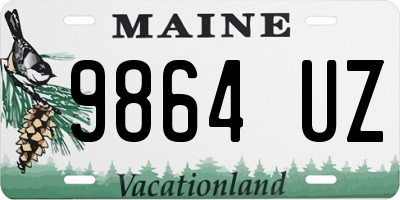 ME license plate 9864UZ
