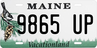 ME license plate 9865UP