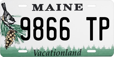 ME license plate 9866TP