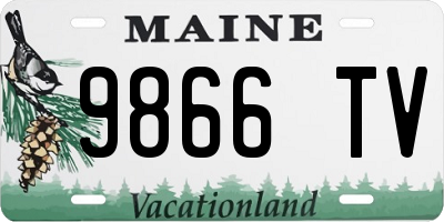 ME license plate 9866TV