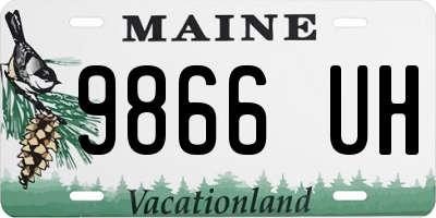 ME license plate 9866UH