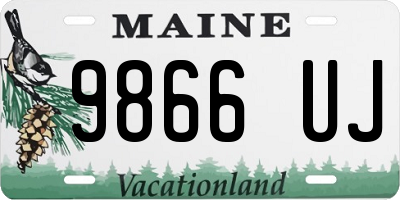 ME license plate 9866UJ