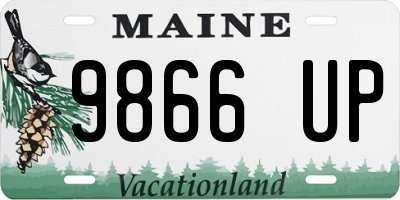 ME license plate 9866UP