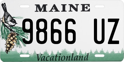 ME license plate 9866UZ