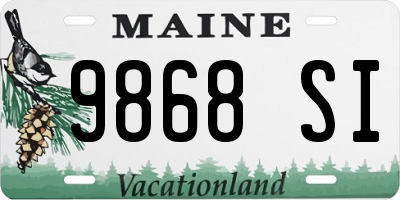ME license plate 9868SI