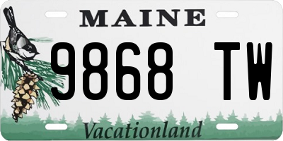 ME license plate 9868TW