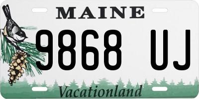 ME license plate 9868UJ