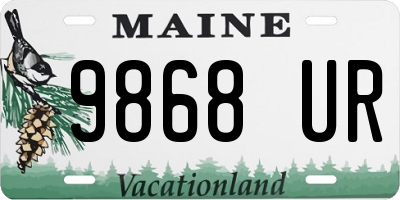 ME license plate 9868UR