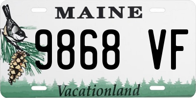 ME license plate 9868VF