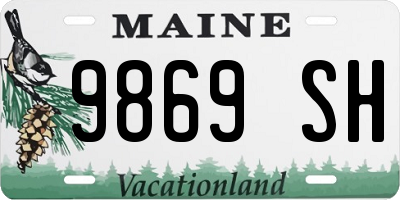 ME license plate 9869SH