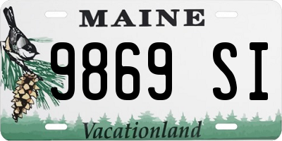 ME license plate 9869SI