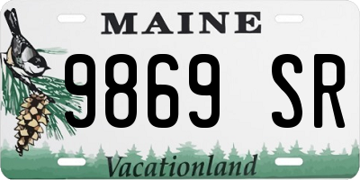 ME license plate 9869SR
