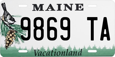 ME license plate 9869TA