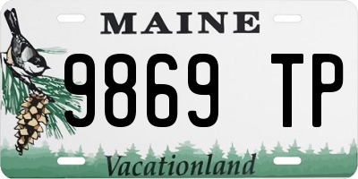 ME license plate 9869TP
