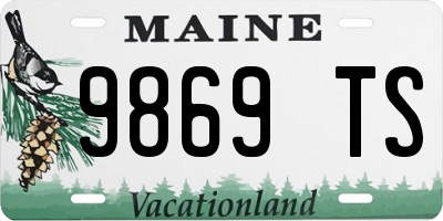 ME license plate 9869TS