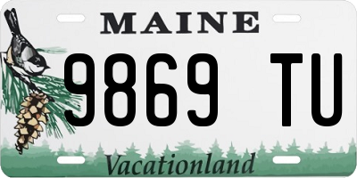 ME license plate 9869TU