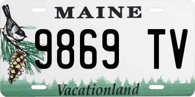 ME license plate 9869TV