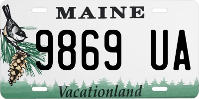 ME license plate 9869UA