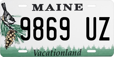ME license plate 9869UZ