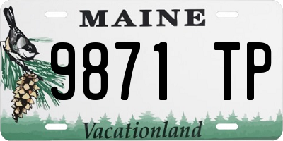 ME license plate 9871TP