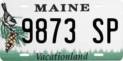 ME license plate 9873SP