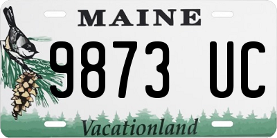 ME license plate 9873UC