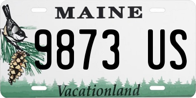 ME license plate 9873US