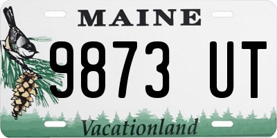 ME license plate 9873UT