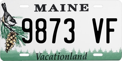 ME license plate 9873VF