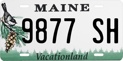 ME license plate 9877SH